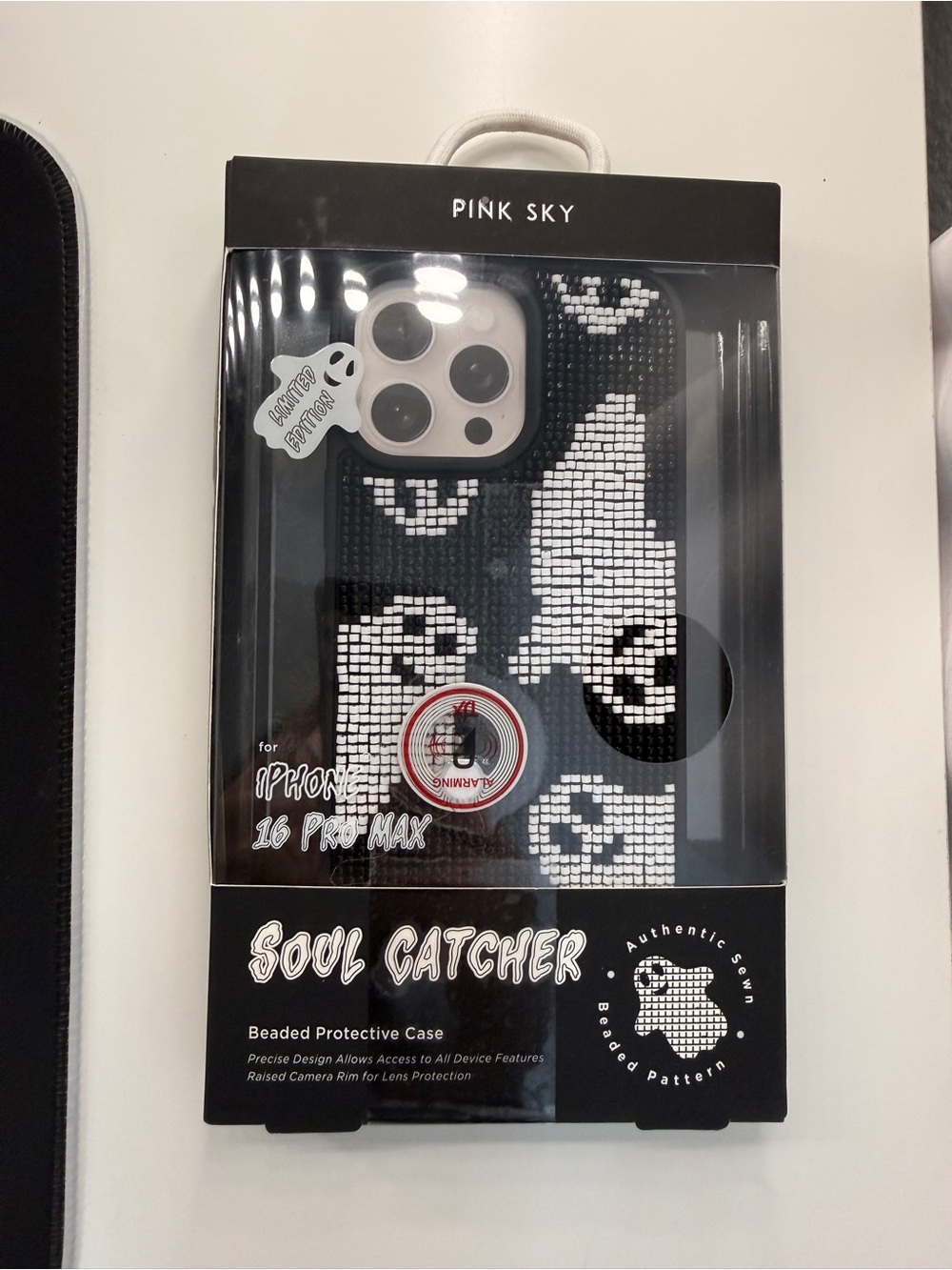 Pink Sky Soul Catcher Beaded Ghost iPhone 16 Pro Max Case Halloween Limited NIB